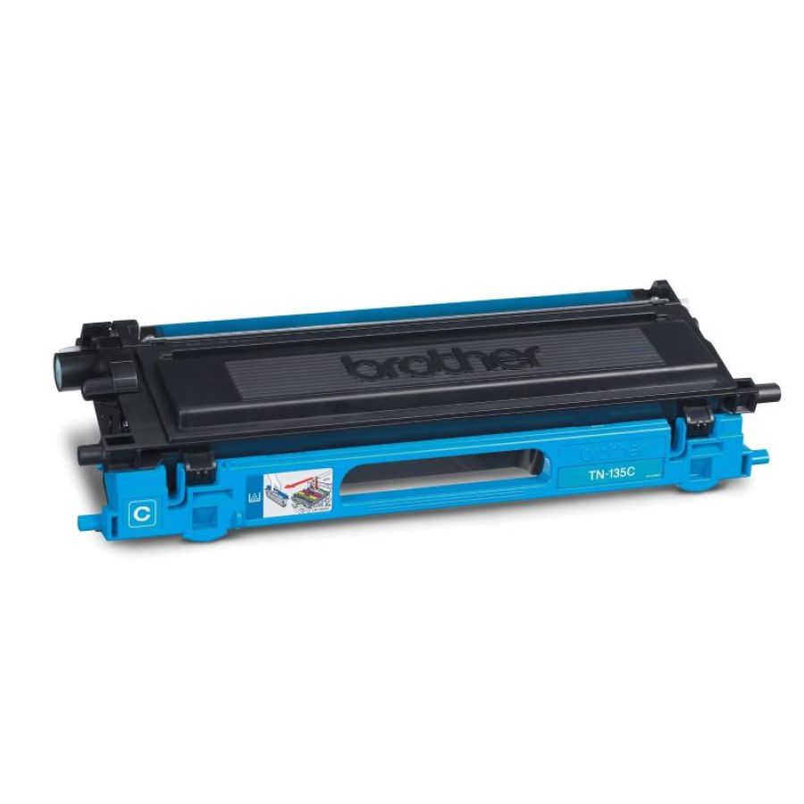 Brother tn-135c toner ciano per hl4040cn/4050cdn/4070cdw - dcp9040cn/9042cdn/9045cdn - mfc9440cn/9450cdn/9840cdw durata: 4.000 pagine