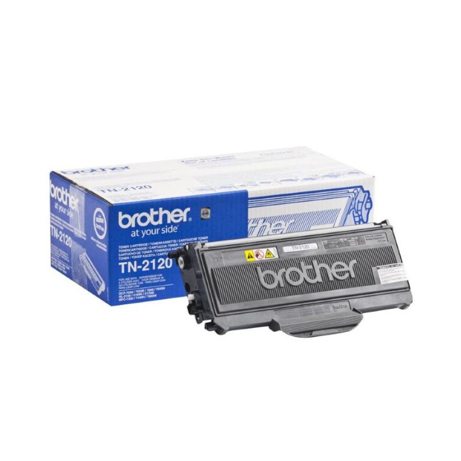 Brother tn-2120 toner nero per hl2140/2150n/2170w - dcp7030/7045n/mfc7320/7440n/7840w 2.600pg