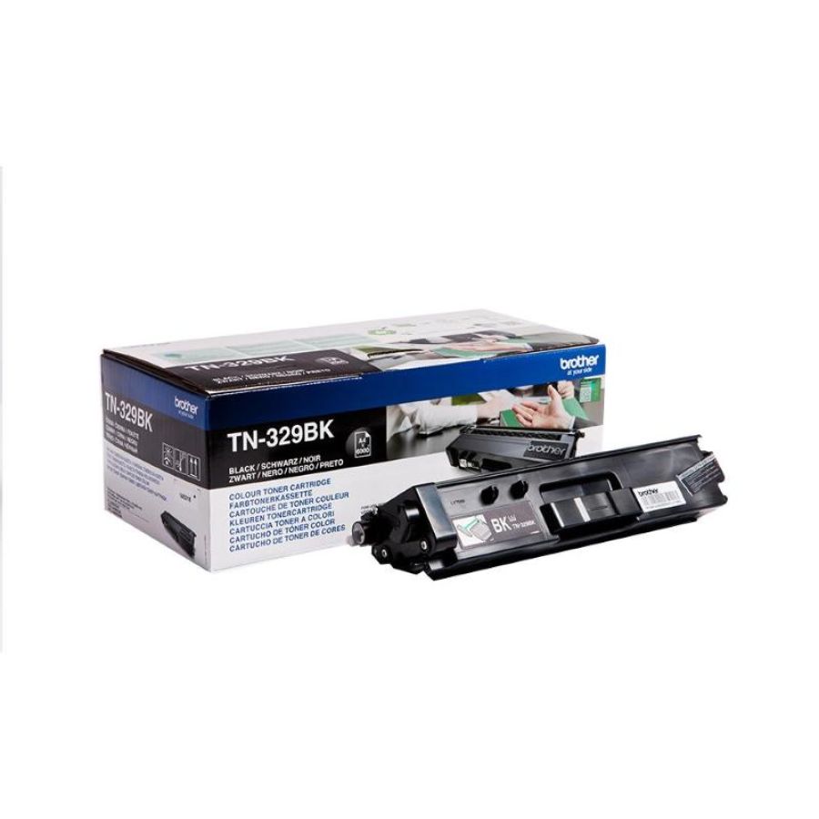 Brother tn-329bk toner nero per hl-l8350cdw/mfc-l8650cdw garanzia italia (tn-329bk)