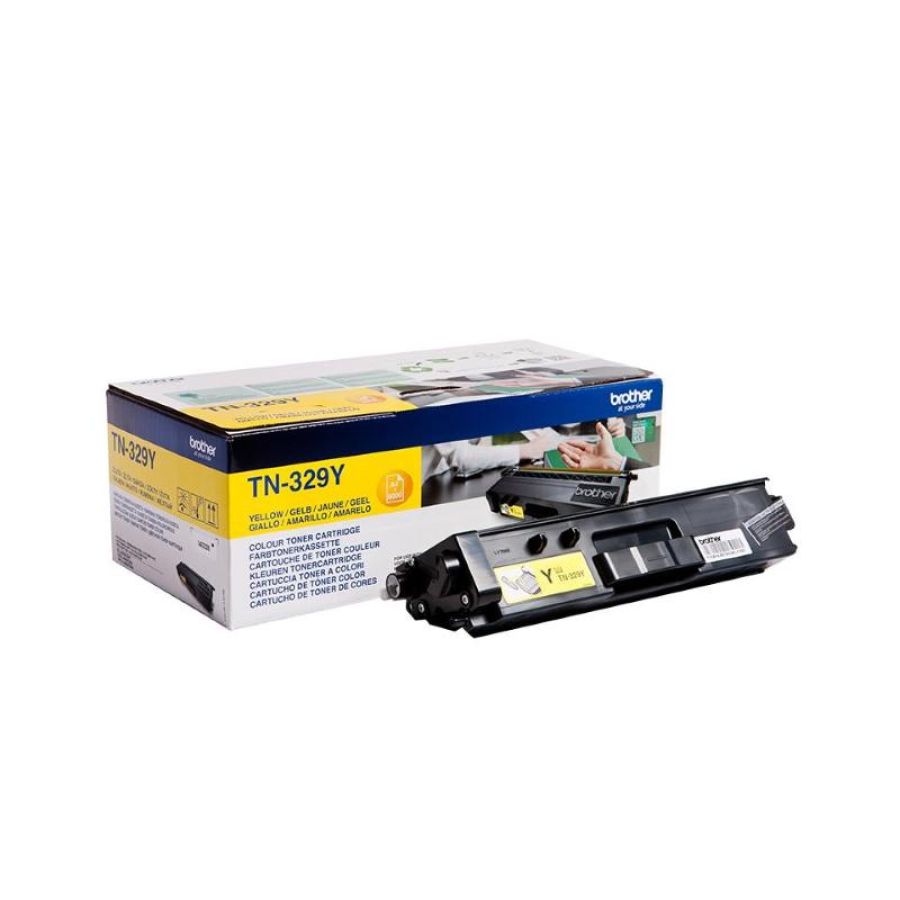 Brother tn-329y toner giallo per hl-l8350cdw 6.000pg