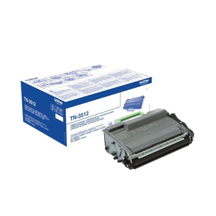 Brother tn-3512 toner nero 12.000 pagine per hl-l6300dw, hl-l6400dw, hl-l6400dwt, dcp-l6600dw, mfc-l6900dw mfc-l6900dwt