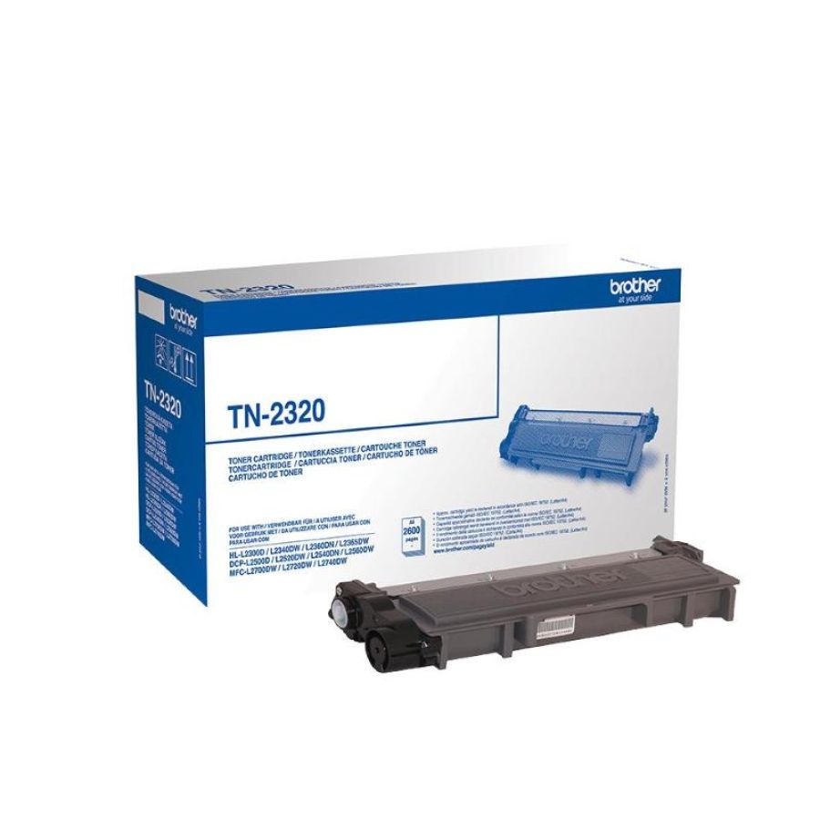 Brother tn-2320 toner nero per hl-l2300d/2340dw/2360dn/2365dw/dcp-l2500d/2540dn mfc-l2740dw garanzia italia (tn-2320)