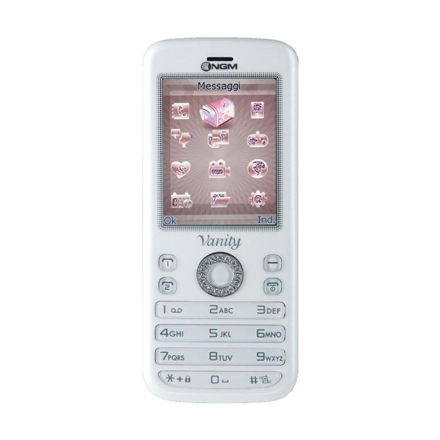 Ngm vanity young dual sim swarovski italia white
