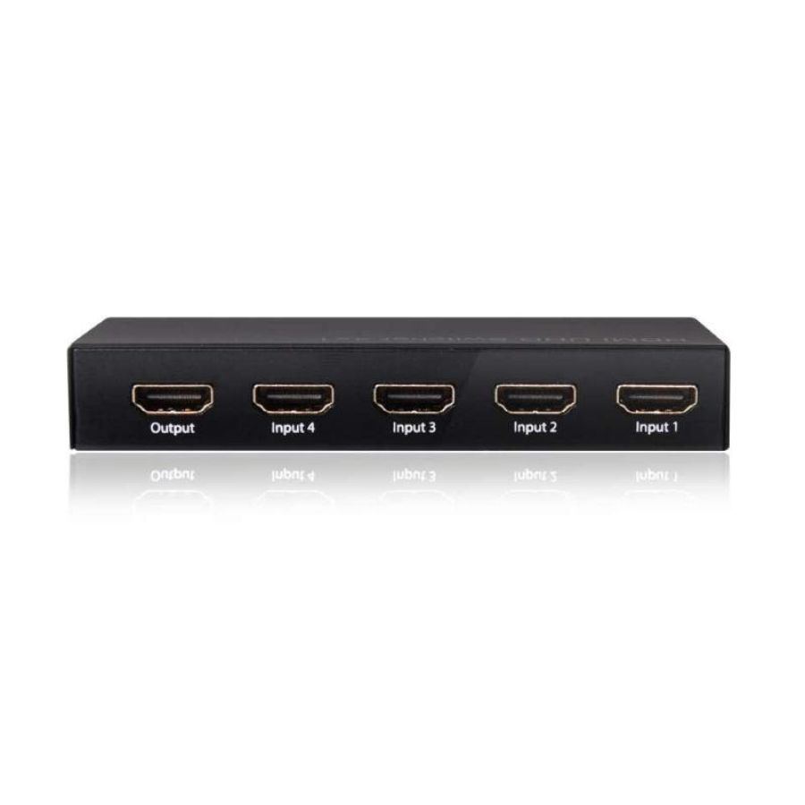 Club3d hdmi 2.0 4k 60hz uhd switch box 4 ports black