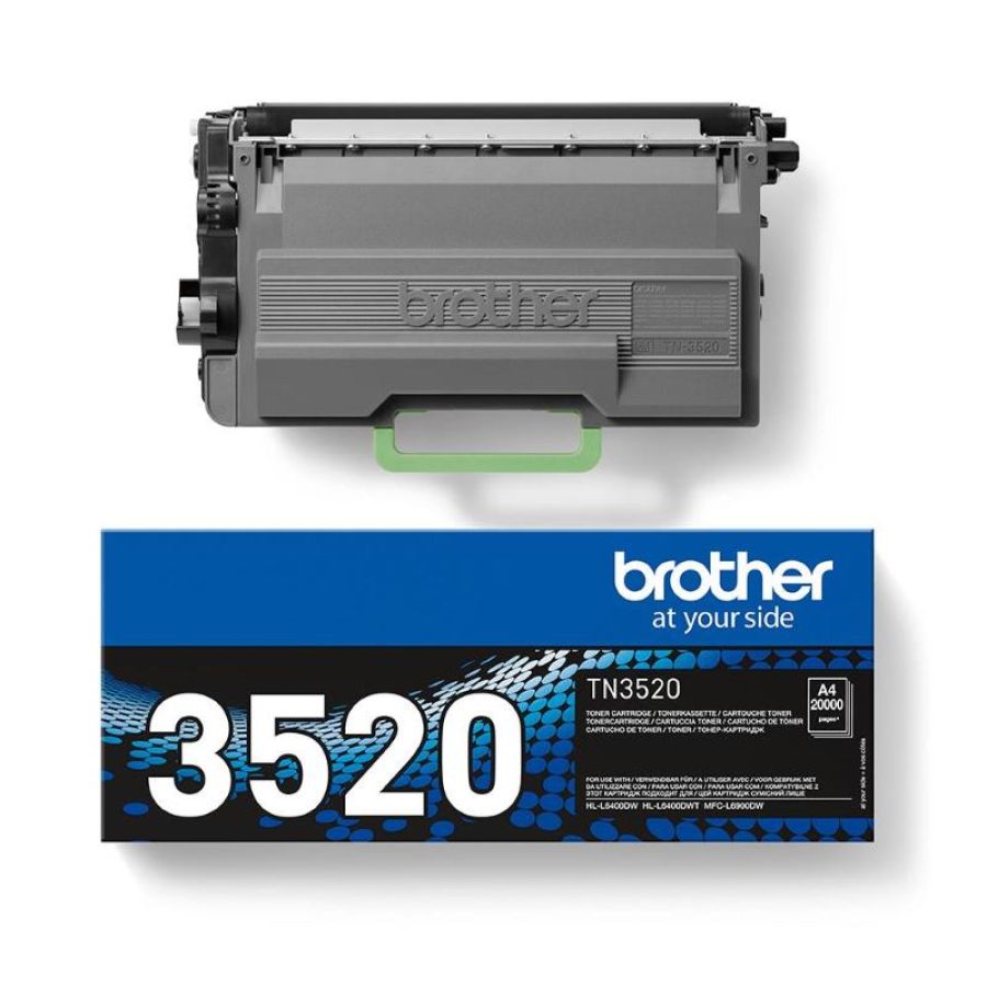 Brother tn-3520 toner 20.000 pag nero
