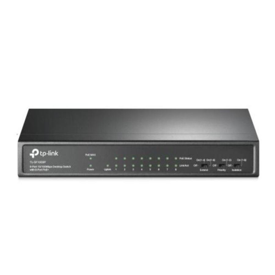 Tp-link l-sf1009p switch di rete non gestito fast ethernet 10-100 supporto power over ethernet nero