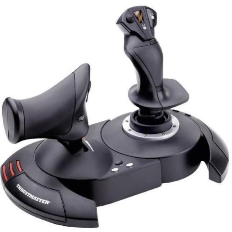 Thrustmaster t-flight hotas x joystick con manetta staccabile e configurazione diretta per un decollo immediato completamente programmabile per pc e ps3 usb