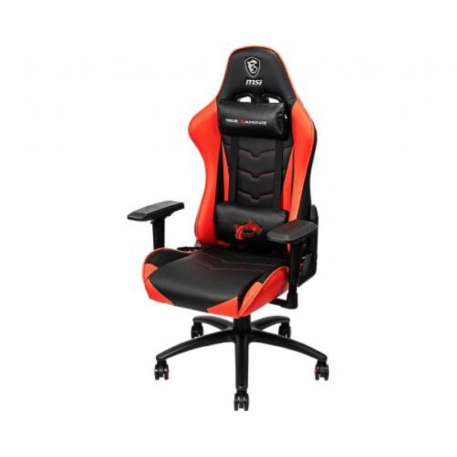 Msi mag ch120 sedia da gaming per pc nero-rosso