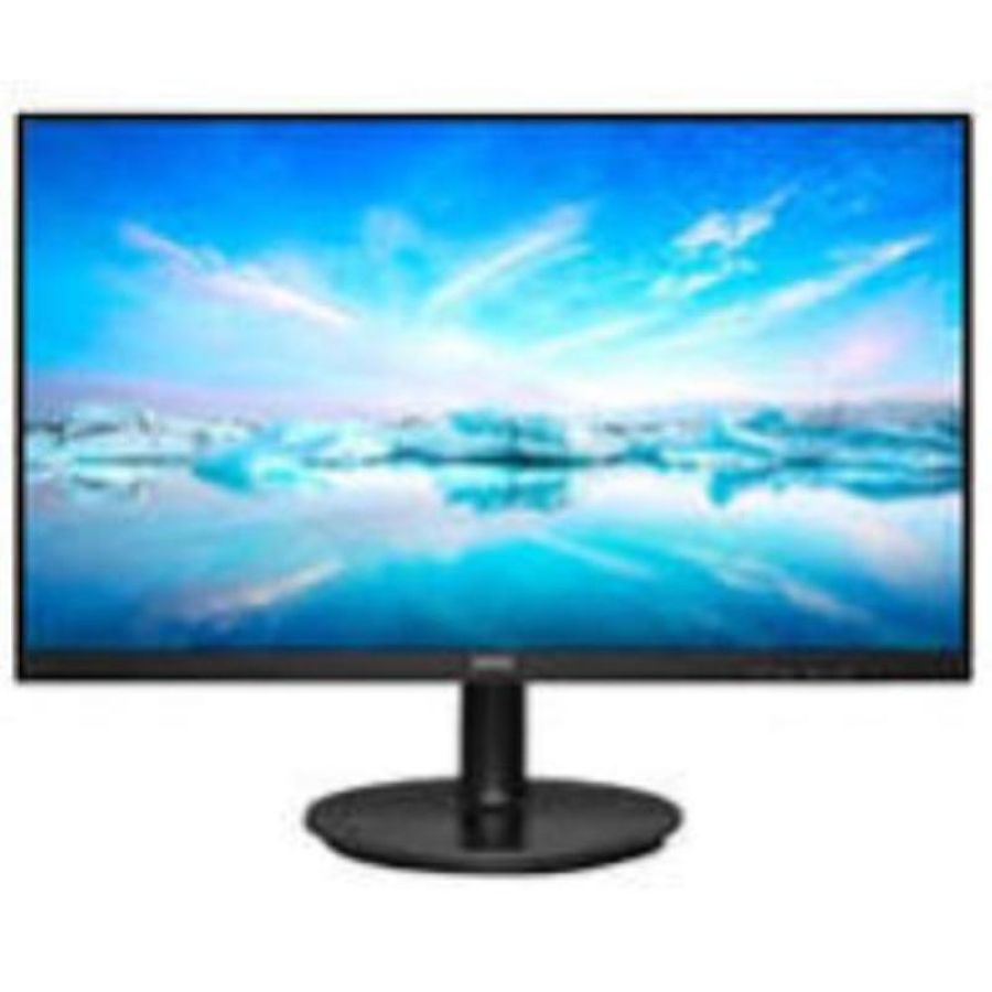 Philips monitor 221v8a da 22``, adaptive sync 75 hz, va, full hd, 4 ms, hdmi, vga, casse audio integrate, attacco vesa, nero