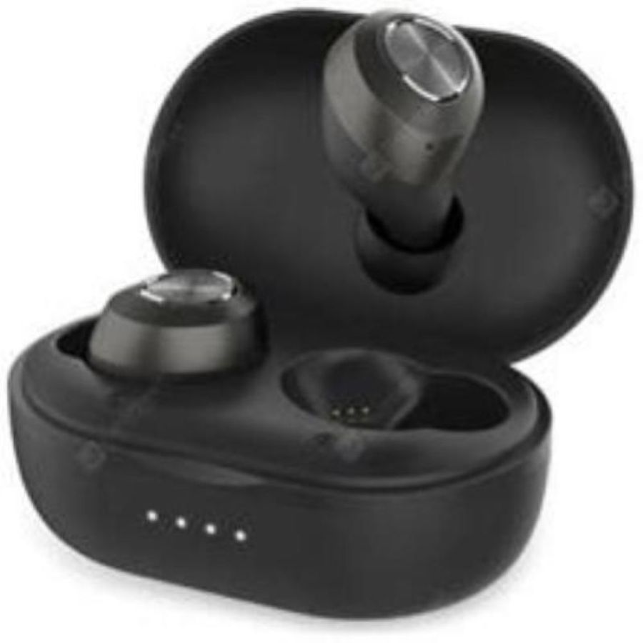 Lenovo ht10 auricolari bluetooth con custodia di ricarica wireless nero