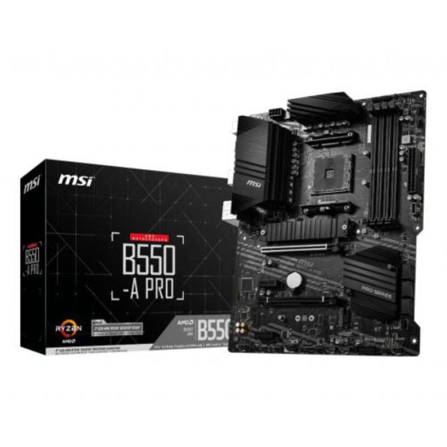 Msi b550-a pro scheda madre atx am4 ddr4, usb 3.2 gen2, 2xm.2, hdmi, displayport, ?nero