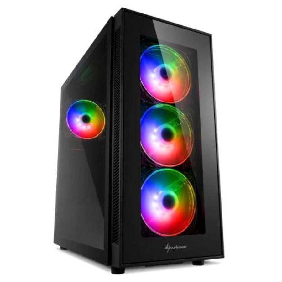 Sharkoon tg5 pro rgb midi tower nero