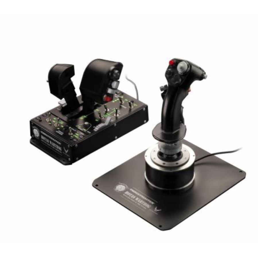 Thrustmaster hotas warthog joystick + timone replica aereo da attacco u.s. air force a-10c