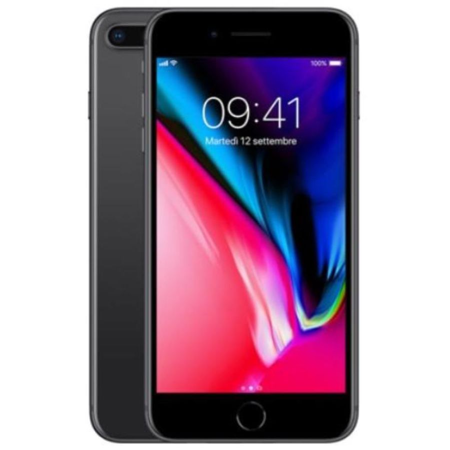 Apple iphone 8 plus 64gb space gray ricondizionato grado a+ (con caricabatt. e cavo) (1 anno di garanzia)