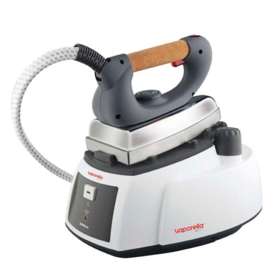 Polti pleu0186 vaporella 505 pro ferro da stiro a caldaia capacita` 0,9 litri potenza 1750 w manico in sughero bianco-nero