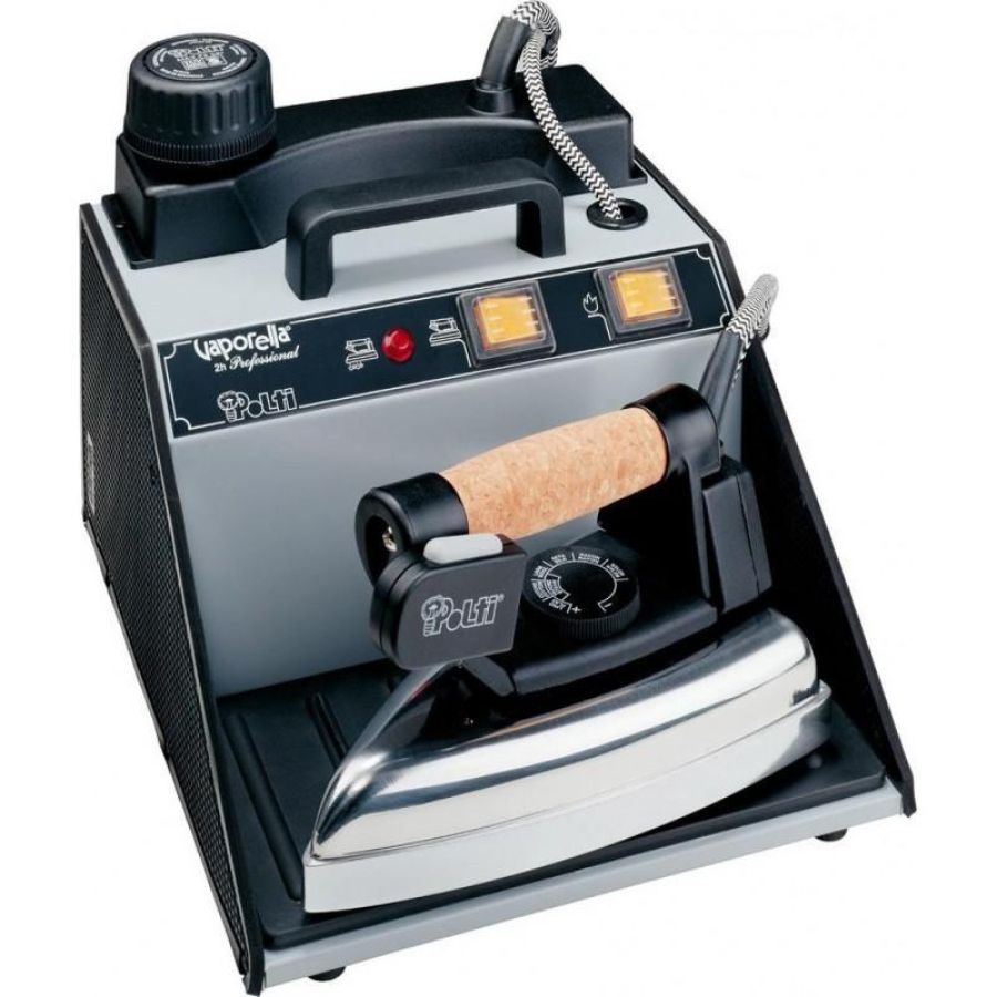 Polti fi000031 vaporella 2h professional ferro da stiro a caldaia capacita` 1,3 litri potenza 1750 w manico in sughero grigio-nero