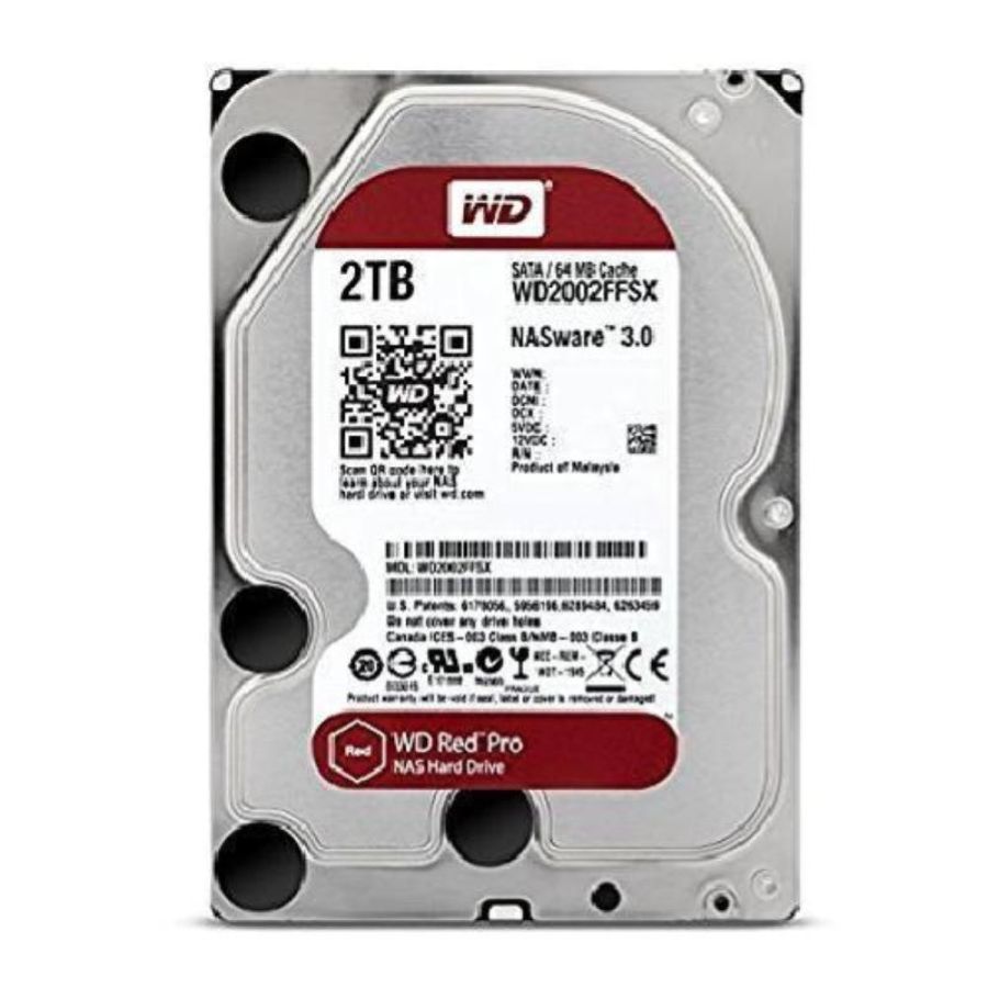 Western digital red pro hdd interno 2.000gb interfaccia sata iii formato 3.5 7.200 rpm