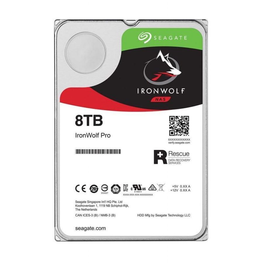 Seagate ironwolf st8000vn004 disco rigido interno 3,5`` 8000gb serial ata iii