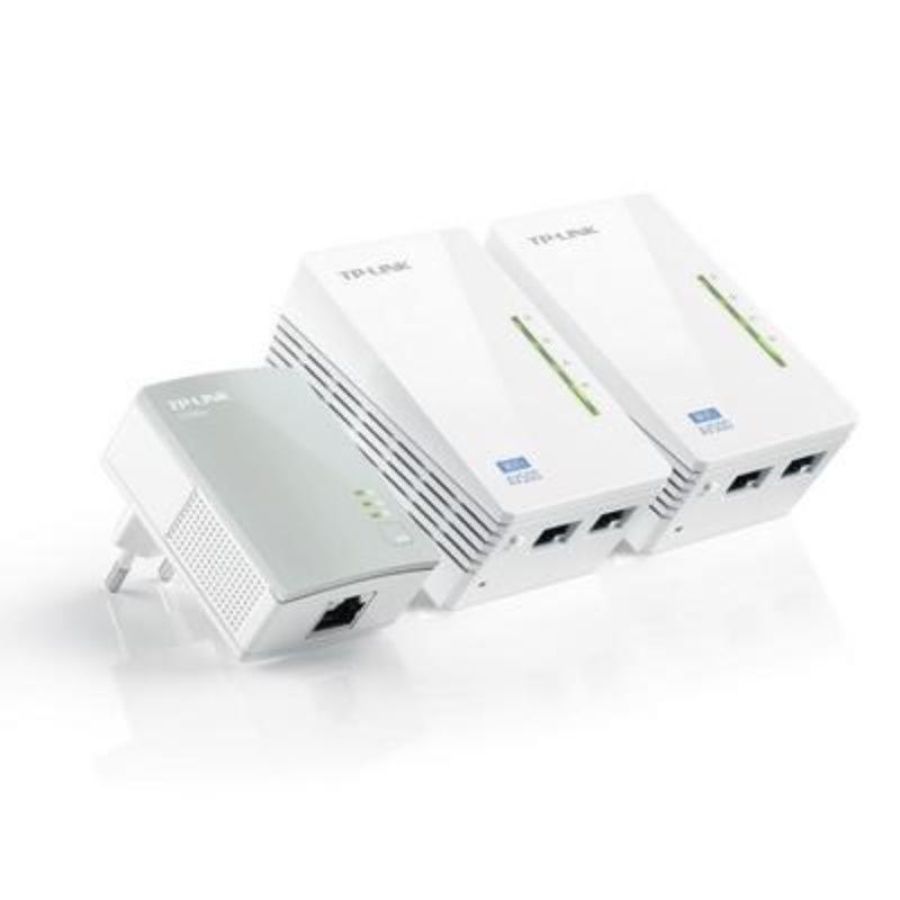 Tp-link powerline 500m wireless extender kit 3pz 2pz tl-wpa4220 + 1pz tl-pa4010