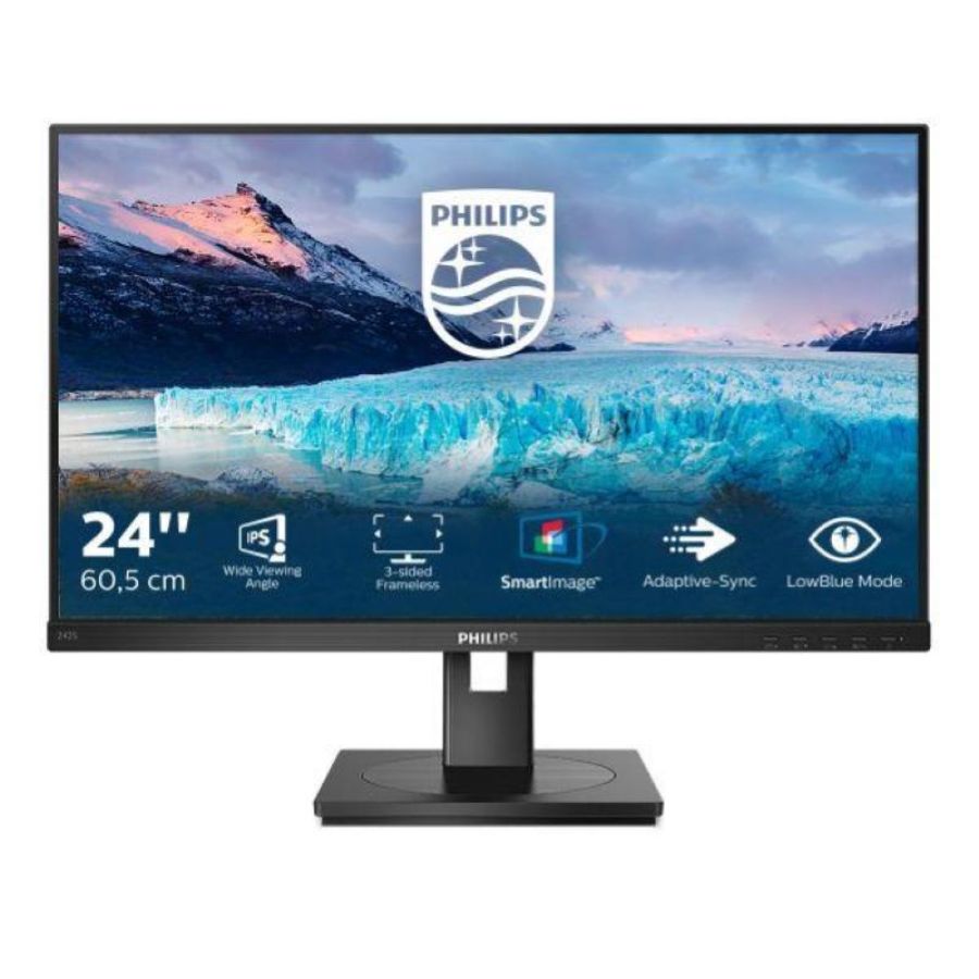 Philips monitor 23.8`` led ips 242s1ae - 00 1920 x1080 fhd tempo di risposta 4 ms