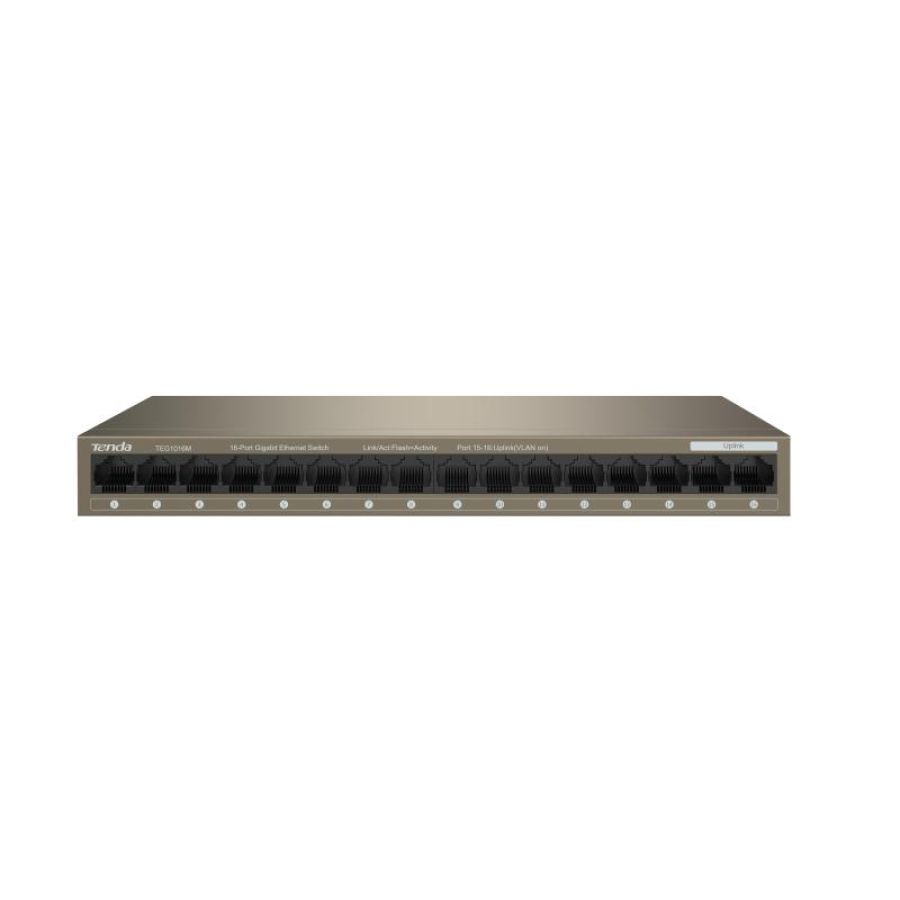 Tenda teg1016m switch 16 porte gigabit 10-100-1000 base-t ethernet
