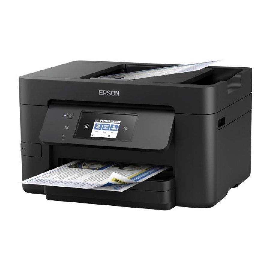 Epson stampante multifunzione workforce pro wf-3820dwf, inkjet a4 fronte-retro, fax, scansione, copia, adf 35 pagine, velocita` 21 pagine al minuto