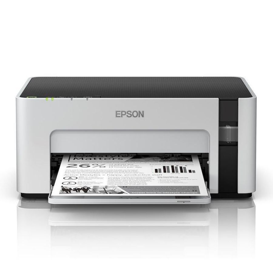 Epson ecotank et-m1120 stampante ink-jet b/n a4 32ppm 1440x720 dpi usb 2.0 italia bianco/nero