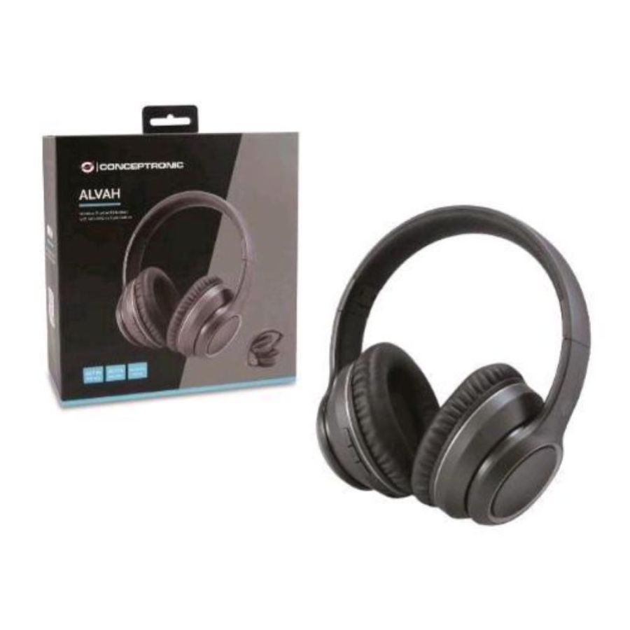 Conceptronic alvah01b cuffia e auricolre padiglione bluetooth con microfono black