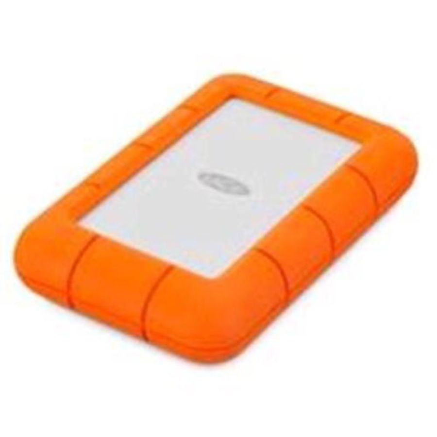 Lacie rugged mini hdd esterno 1.000gb interfaccia usb 3.0 colore silver/arancione