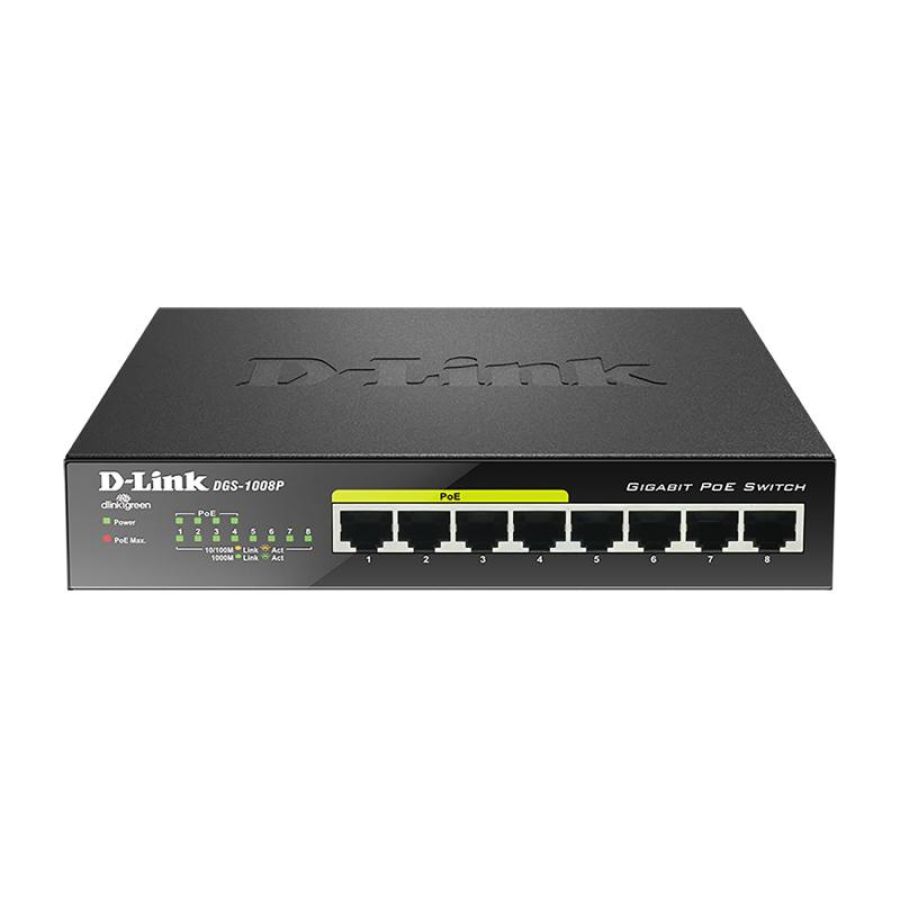 D-link dgs-1008p switch 8 lan 10/100/1.000mbps