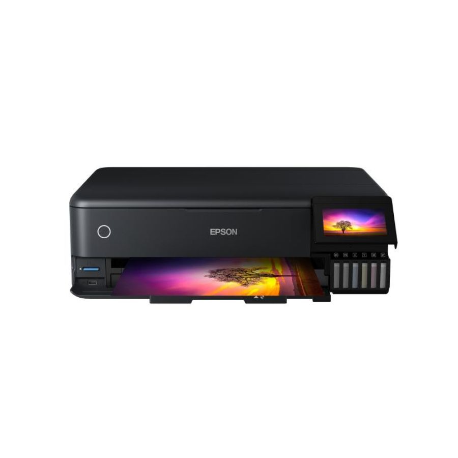 Epson ecotank et-8550 stampante fotografica per appassionati creativi, formato a3+ ultraconveniente, inchiostri a 6 colori, gestione dei supporti a 5 vie, wi-fi, wi-fi direct ed ethernet, touchscreen