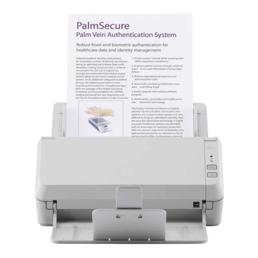 Fujitsu sp-1120n scanner documenti a4 duplex 600 dpi x 600 dpi adf alimentatore automatico 50 fogli gigabit lan usb 20ppm mono/colore