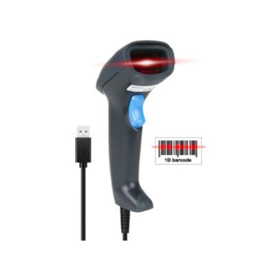 Hamlet hbcs1d10u barcode scanner laser 1d usb per codici lineari black