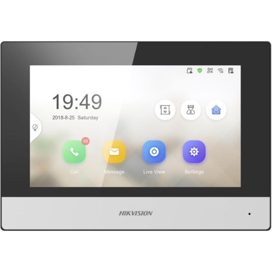 Hikvision digital technology ds-kh6320-wte2 sistema per videocitofono 7 nero/grigio