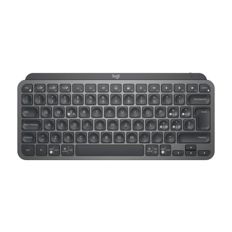 Logitech mx keys mini tastiera rf senza fili + bluetooth qwerty italiano grafite