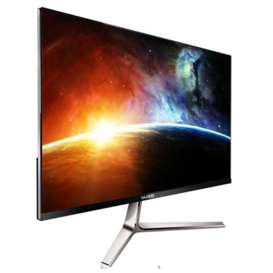Yashi monitor 27`` super slim and frameless, multimediale, ips, fhd, 2ms, 350 cd-m2, 1000:1, 75hz, vga e hdmi