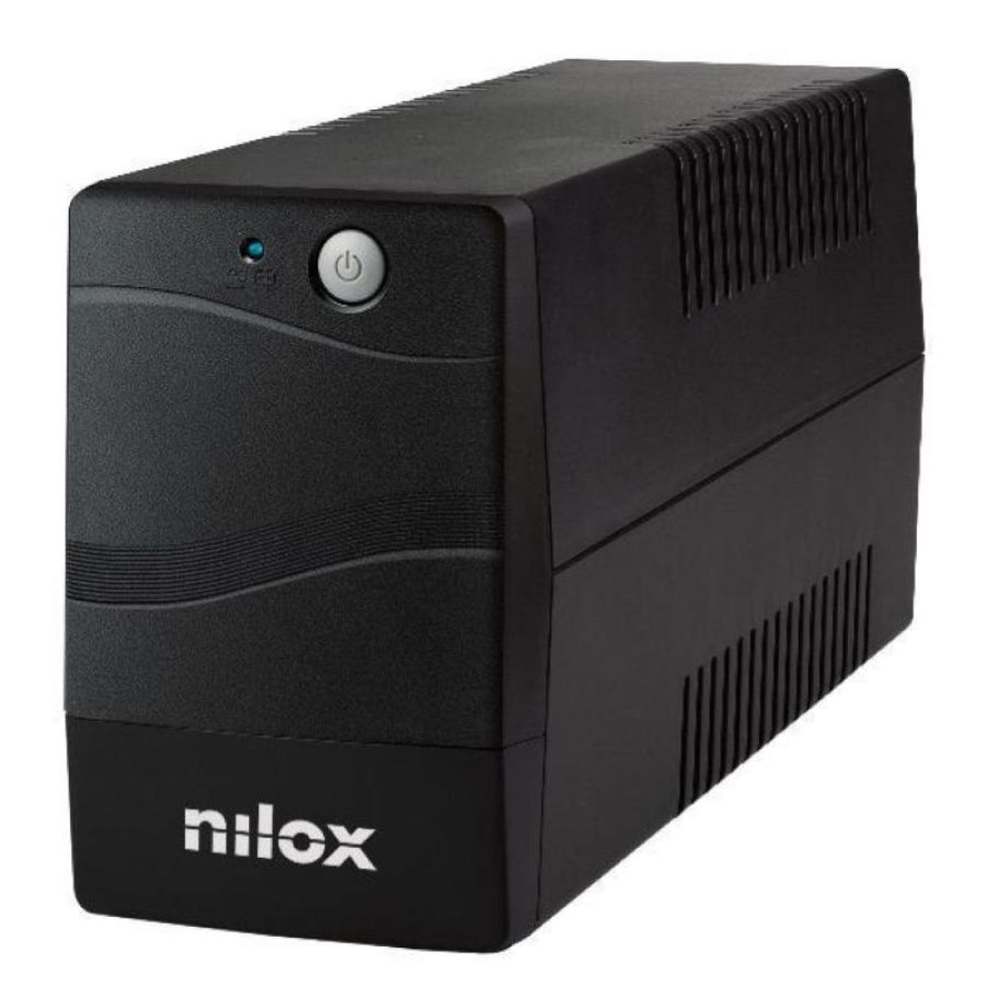 Nilox ups premium line interactive 1500 va 1050 w 2 schuko-italia 10a