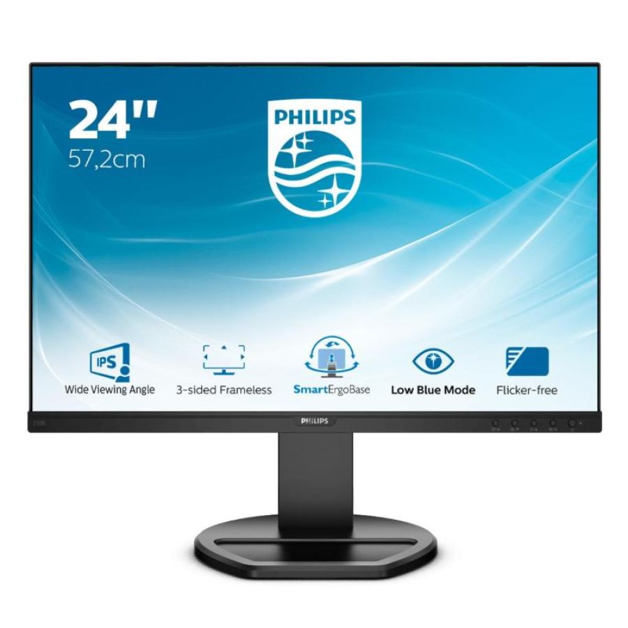 Philips 230b8qjeb/00 22.5 led ips full hd 6ms 60 hz lowblue hdmi dvi-d vga displayport altoparlanti incorporati black