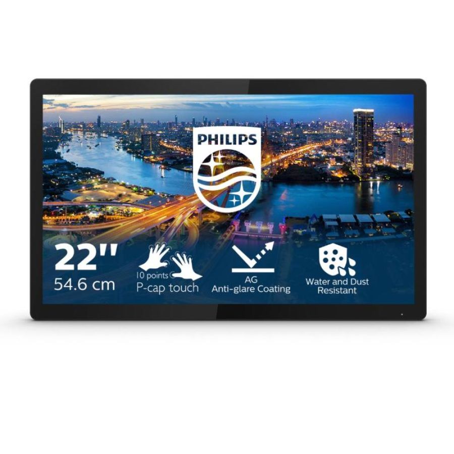 Philips monitor 21.5`` led ips touch 222b1tfl - 00 1920x1080 full hd tempo di risposta 4 ms