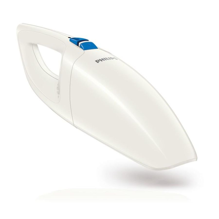 Philips fc6150-01 minivac aspirabriciole senza sacco pulizia a secco autonomia 10 min capacita` 0,5 litri 3,6 v bianco