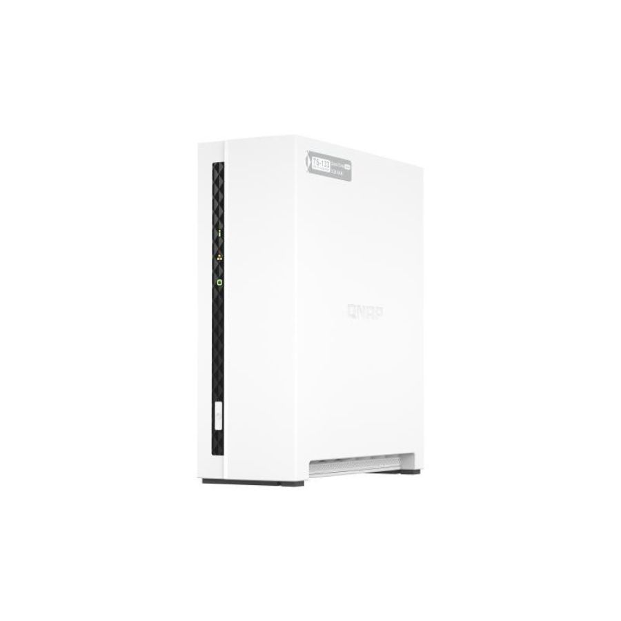 Qnap ts-133 nas chassis tower arm 4c 1.8ghz ram 2gb-1 bay hdd/ssd 2.5/3.5-1xrj-45 white