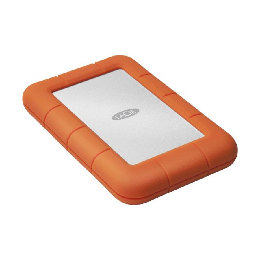 Lacie rugged mini hdd 4.000gb esterno usb 3.1 arancione