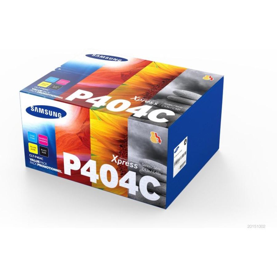 Hp clt-p404c su365a cartucce toner originali serie xpress c430, c480 e c483, 4.500 pagine, multipack da 4 nero,ciano-giallo-magenta