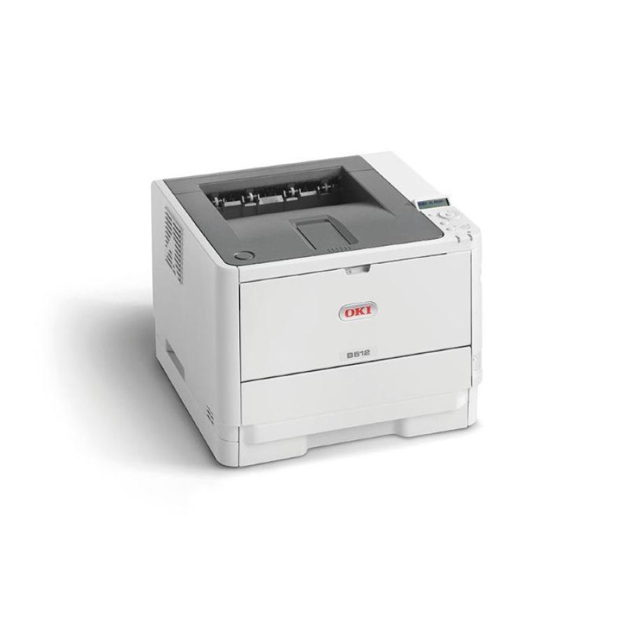Oki b512dn stampante laser b/n formato max a4 45 ppm 1.200 dpi colore grigio