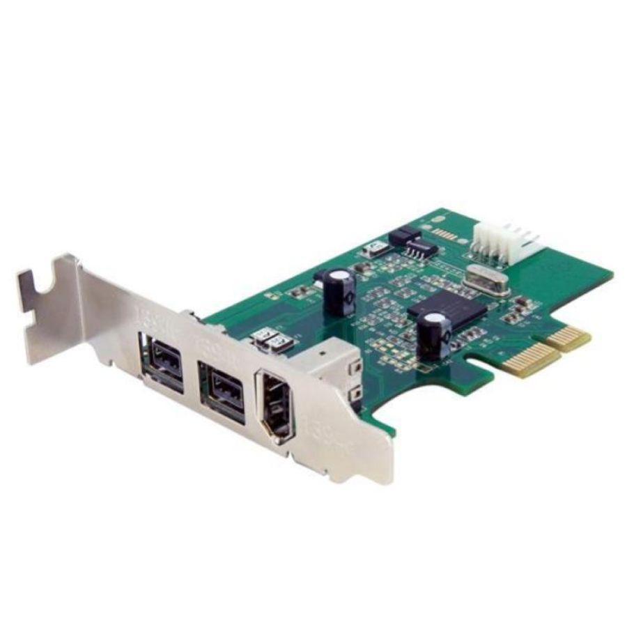 Startech pex1394b3lp scheda adattatore pci express firewire 2b 1a 1394 a basso profilo 3 porte