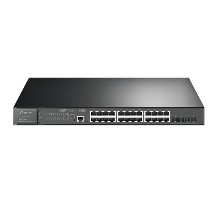 Tp-link tl-tl-sg3428xmp switch gestito 24 x 10/100/1000 (poe+) + 4 x 10 gigabit sfp+ poe+ (384 w)