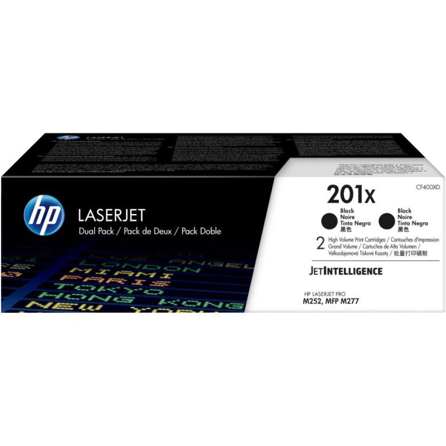 Hp 201xd toner nero 2 pz