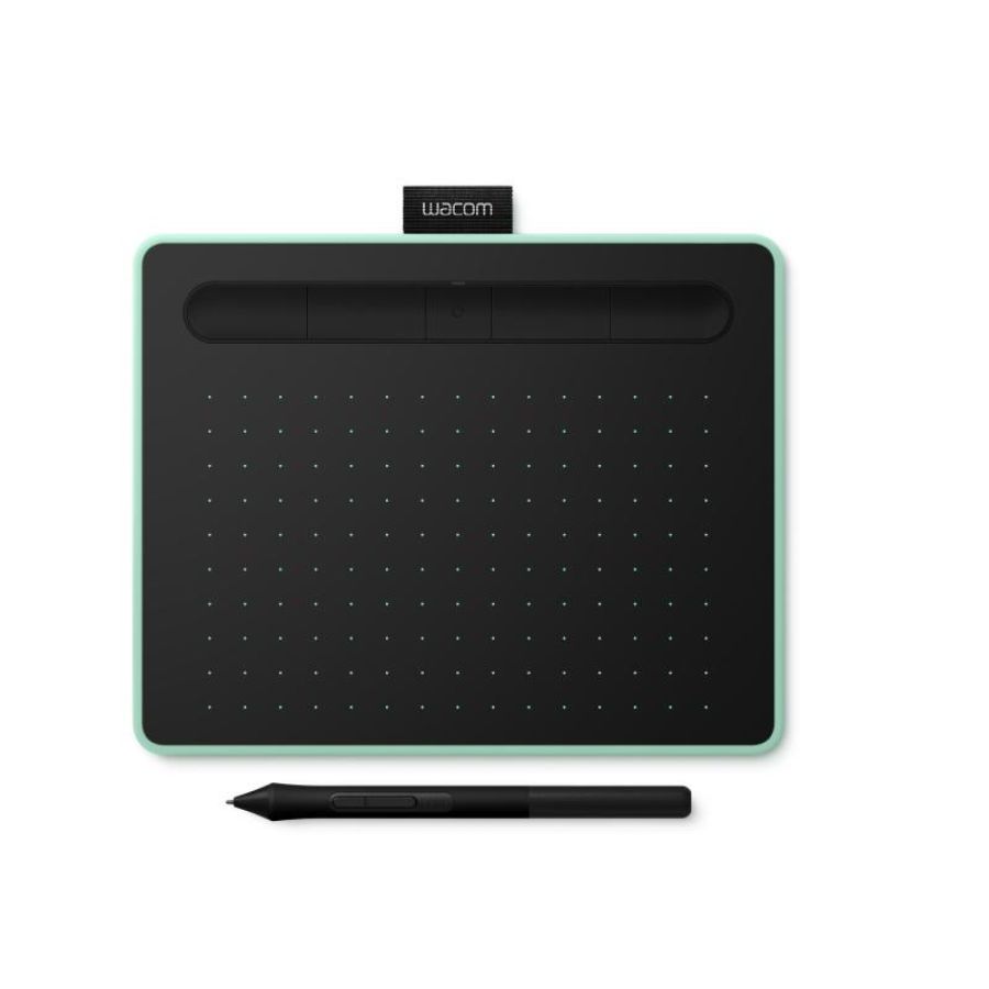Wacom intuos tavoletta grafica 152x95mm 2540lpi interfaccia bluetooth/usb colore nero/verde
