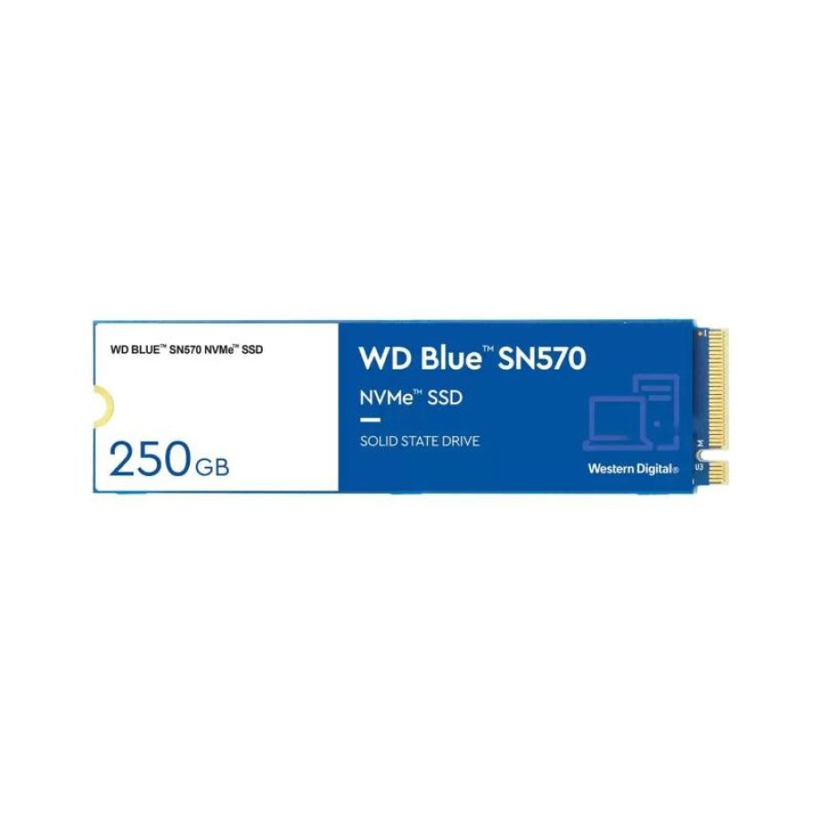 Western digital blue sn570 ssd 250gb m.2 nvme 2280 pci express 3.0 x4