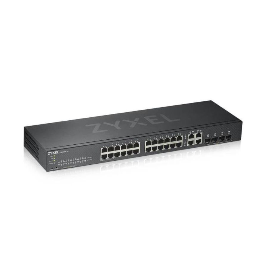 Zyxel gs1920-24v2 switch intelligente 24x10-100-1000 + 4 x combo gigabit sfp montabile su rack